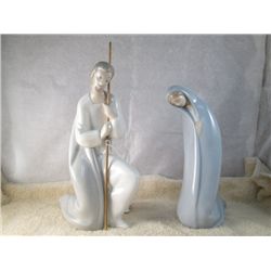 LLADRO "SAINT JOSEPH" & "MADONNA FIGURINES