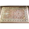 Image 1 : KASHAN 6.3" BY 3' HAND WOVEN FLORAL RUG FROM INDIA