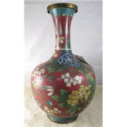 CLOISONNE 10.5" VASE