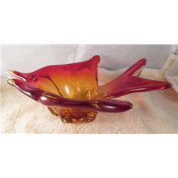 MURANO AMBERINA FISH BOWL