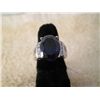 Image 2 : STERLING & LARGE LONDON BLUE TOPAZ & CZ RING