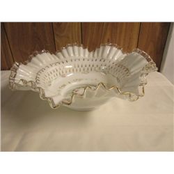 GILT & SILVERCREST RUFFLED EDGE 13" WEDDING BOWL