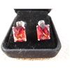 Image 2 : STERLING & GARNET NECKLACE AND EARRINGS SET