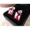 Image 3 : STERLING & GARNET NECKLACE AND EARRINGS SET
