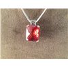 Image 4 : STERLING & GARNET NECKLACE AND EARRINGS SET