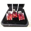 Image 5 : STERLING & GARNET NECKLACE AND EARRINGS SET
