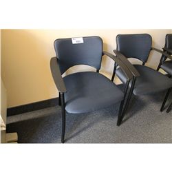 TEKNION BLUE FABRIC CLIENT CHAIR