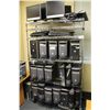 Image 1 : ASSORTED DESKTOPS COMPUTERS AND MONITORS ON RACK