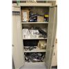 Image 1 : SANDUSKY METAL STORAGE CABINET AND CONTENTS