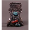 Image 3 : Native American Antique Silver & Turquoise Bangle with