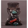 Image 5 : Native American Antique Silver & Turquoise Bangle with
