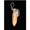 Image 2 : Native American Silver and Turquoise Alligator Tooth