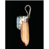 Image 3 : Native American Silver and Turquoise Alligator Tooth