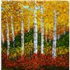 Image 1 : Wanda Kippenbrock, Falls Gold, Oil on Canvas
