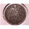 Image 1 : 1890 Seated Dime F12
