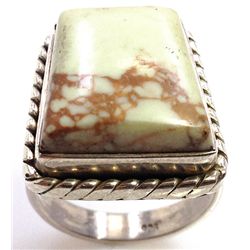 Sterling Silver .925 Agate Ring