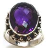 Image 1 : Sterling Silver .925 Amethyst Ring