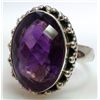 Image 2 : Sterling Silver .925 Amethyst Ring