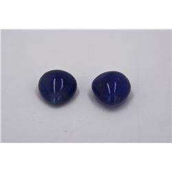 Natural Cabochon Tanzanite 52.20cttw Pair