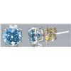 Image 2 : Nat. Blue Zircon Earrings