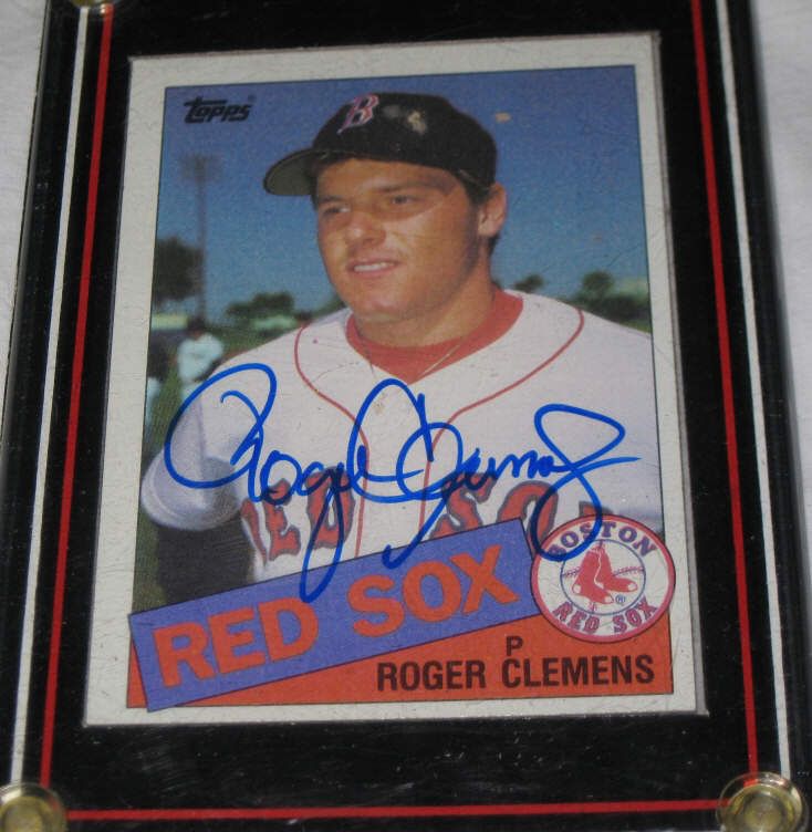 Roger Clemens Signed Rookie Card, No. 181