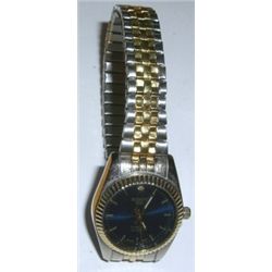 BOTANY 500 WATCH DIAMOND QUARTZ *1 DIAMOND ON TOP OF DIAL*!! WATCH CAME OUT OF SAFE!!