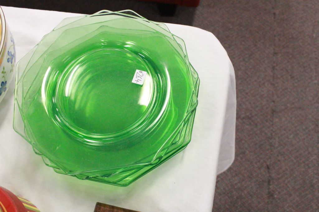 6 Green Depression Glass Plates 6-green-depression-glass-plates