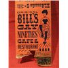 Image 1 : VINTAGE MATCHBOOK COVER ORIGINAL BILL'S GAY NINETIES CAFE & RESTAURANT