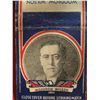 Image 1 : VINTAGE MATCHBOOK COVER WOODROW WILSON POLITICAL 28TH PRESIDENT