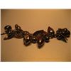 Image 1 : COSTUME JEWELRY SILVER TONE LEAF & ACORN BRACELET