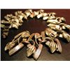 Image 1 : COSTUME JEWELRY GOLD TONE BRACELET LEAF DESIGN