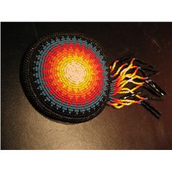 BEADED HANDMADE AMERICAN INDIAN PENDANT