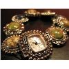 Image 1 : COSTUME JEWELRY FASHION WATCH SUROUNDED DECORTIVE COLOR POLISHED BEADS