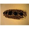 Image 2 : COSTUME JEWELRY BLACK RINESTONE FASHSION RING GOLD TONE