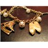 Image 2 : COSTUME JEWELRY FASHION BRACELETS PEARL BEADS, CHARMS BOAT, AIRPLANE, BALLERINA & KEY