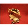 Image 1 : COSTUME JEWELRY FASHION LADY BUST HEAD WTH RHINESTONES HANDMADE