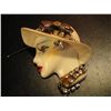 Image 2 : COSTUME JEWELRY FASHION LADY BUST HEAD WTH RHINESTONES HANDMADE