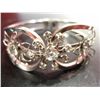 Image 1 : COSTUME JEWELRY RHINESTONE CUFF BRACELET SILVER TONE