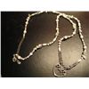 Image 1 : COSTUME JEWELRY FRESH WATER PEARL NECLACE WITH SILVER TONE HEART PENDANT