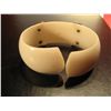 Image 3 : COSTUME JEWELRY VINTAGE PLASTIC CUFF BRACELET SILVER TONE