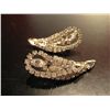 Image 1 : COSTUME JEWELRY RHINESTONE CLIP ON EARRINGS PAIR