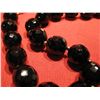 Image 2 : COSTUME JEWELRY VINTAGE BLACK GLASS BEADED NECKLACE