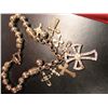 Image 1 : COSTUME JEWELRY CHARM NECKLACE WITH CROSSES