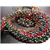 Image 3 : COSTUME JEWELRY PAIR OF MULTI COLORED RHINTSTONE EARRING RINGS