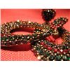 Image 8 : COSTUME JEWELRY PAIR OF MULTI COLORED RHINTSTONE EARRING RINGS