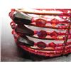 Image 3 : COSTUME JEWELRY ARTISAN CUFF STYLE BEADED BRACELET