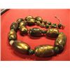 Image 1 : COSTUME JEWELRY VINTAGE ARTISAN GLASS BEADED GREYISH PEARL OPAL NECKLACE