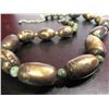 Image 2 : COSTUME JEWELRY VINTAGE ARTISAN GLASS BEADED GREYISH PEARL OPAL NECKLACE