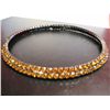 Image 1 : COSTUME JEWELRY YELLOW RHINESTONE CHOKER NECKLACE