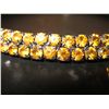 Image 3 : COSTUME JEWELRY YELLOW RHINESTONE CHOKER NECKLACE